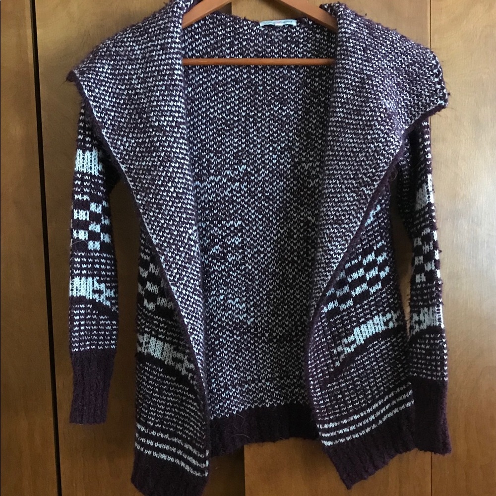Maroon Cardigan Sweater